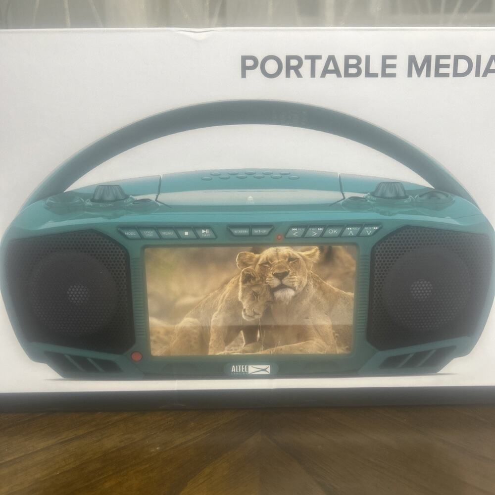 Altec Lansing Portable Media Boom Box TV DVD Game Music 8‑in‑1 BoomBox Roku Fire